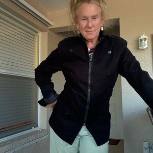 G by Guess Black Military Jacket